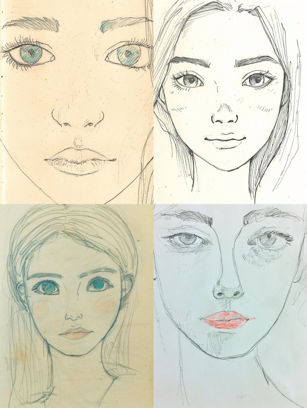 Expressions of the Soul: Portrait Sketches