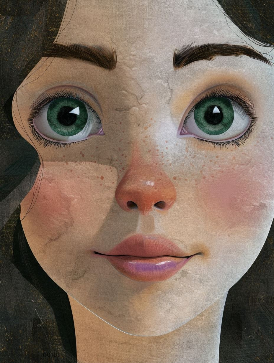 Digital Portrait Studies of a Young Woman - Image 1