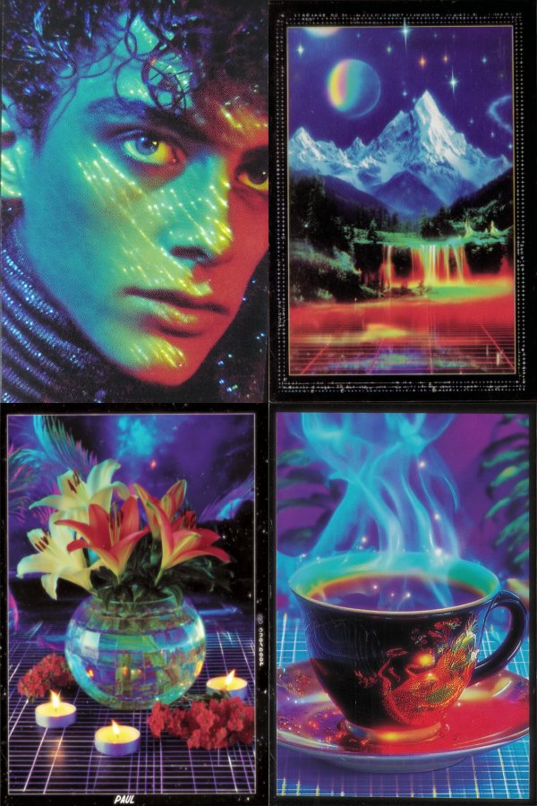Prismatic Neon Gaze