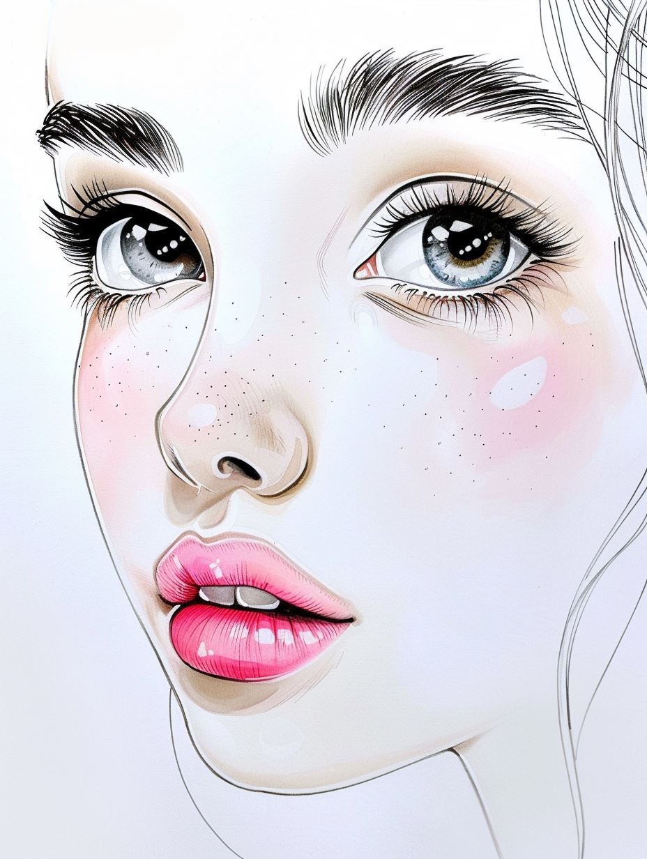 Ethereal Digital Anime Portrait - Image 3