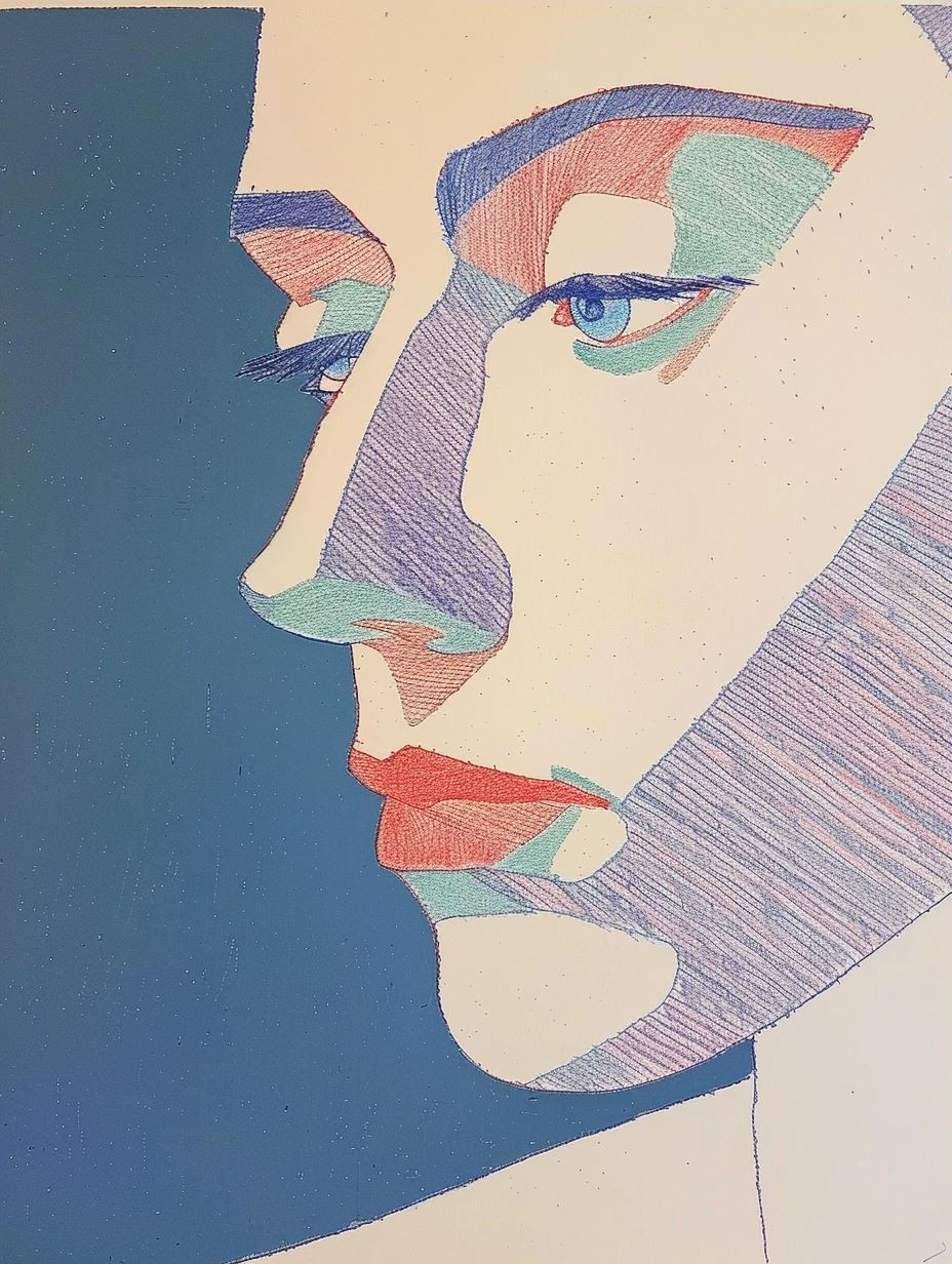 Prismatic Perspectives: A Study of Four Faces - Image 3
