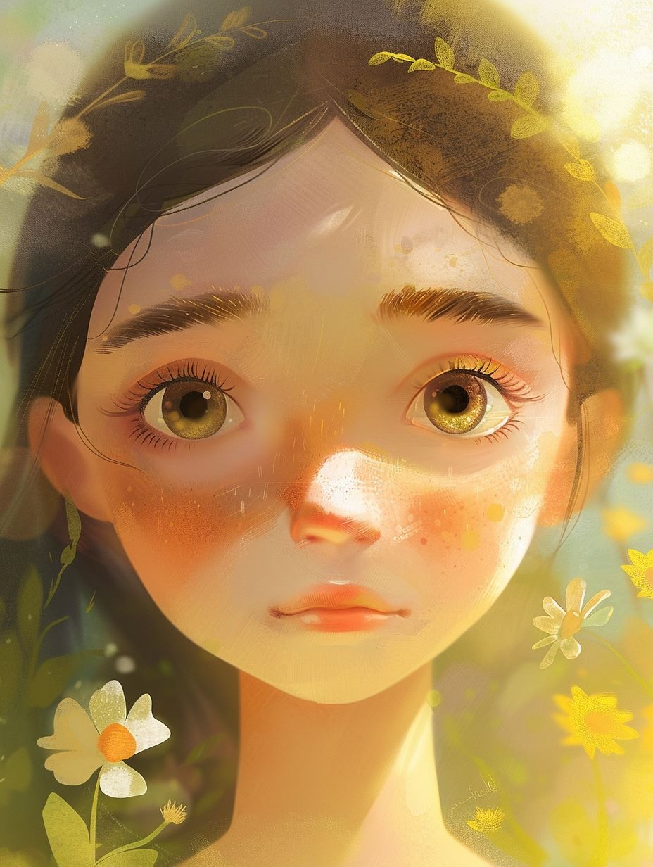 Golden Hour Innocence - Image 1