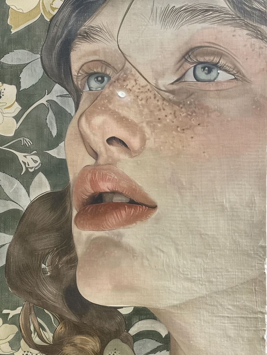 Ethereal Gazes in Watercolor - Image 1