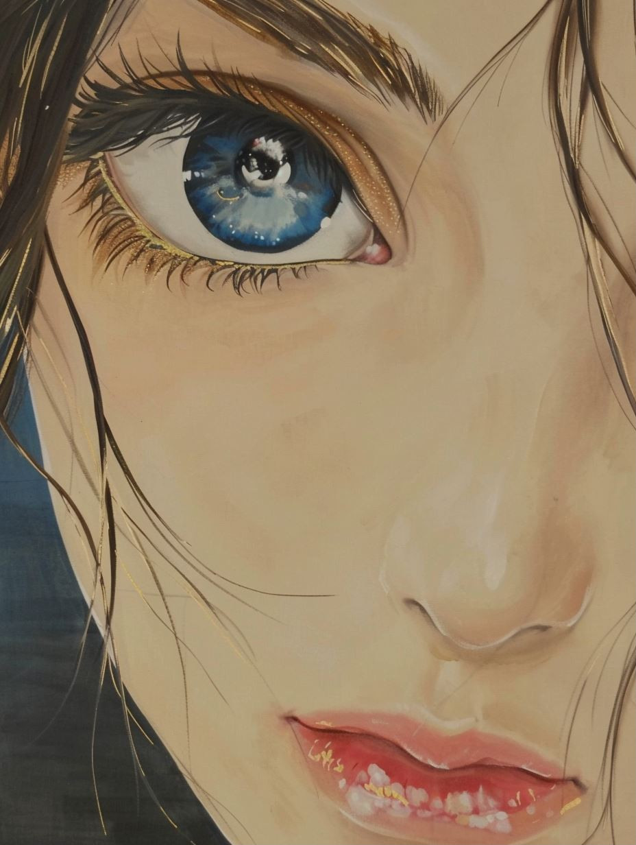 Ethereal Gazes: A Study in Anime Portraiture - Image 1