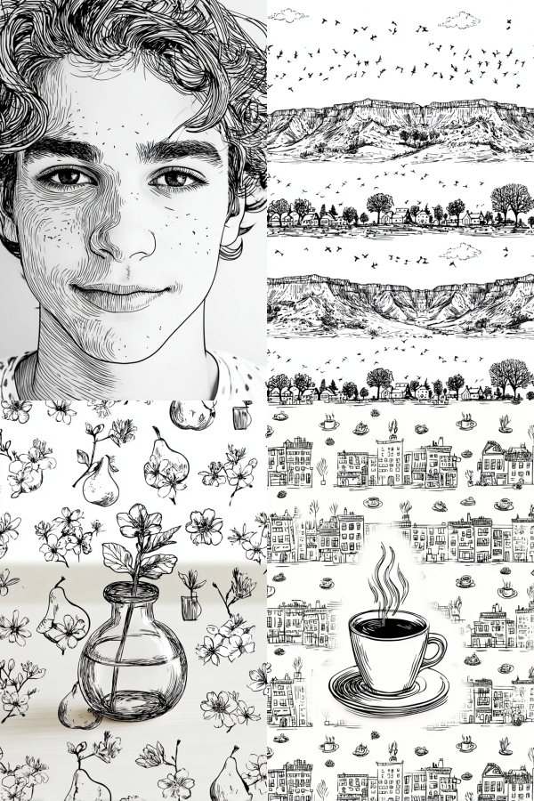 Ink Visions: A Collage of Life