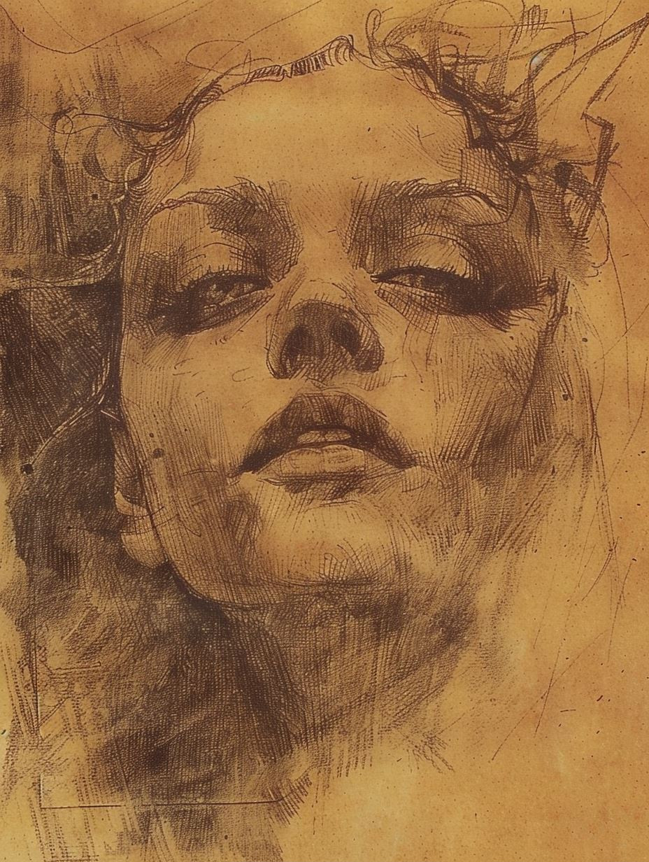Sepia Soul Sketch - Image 1
