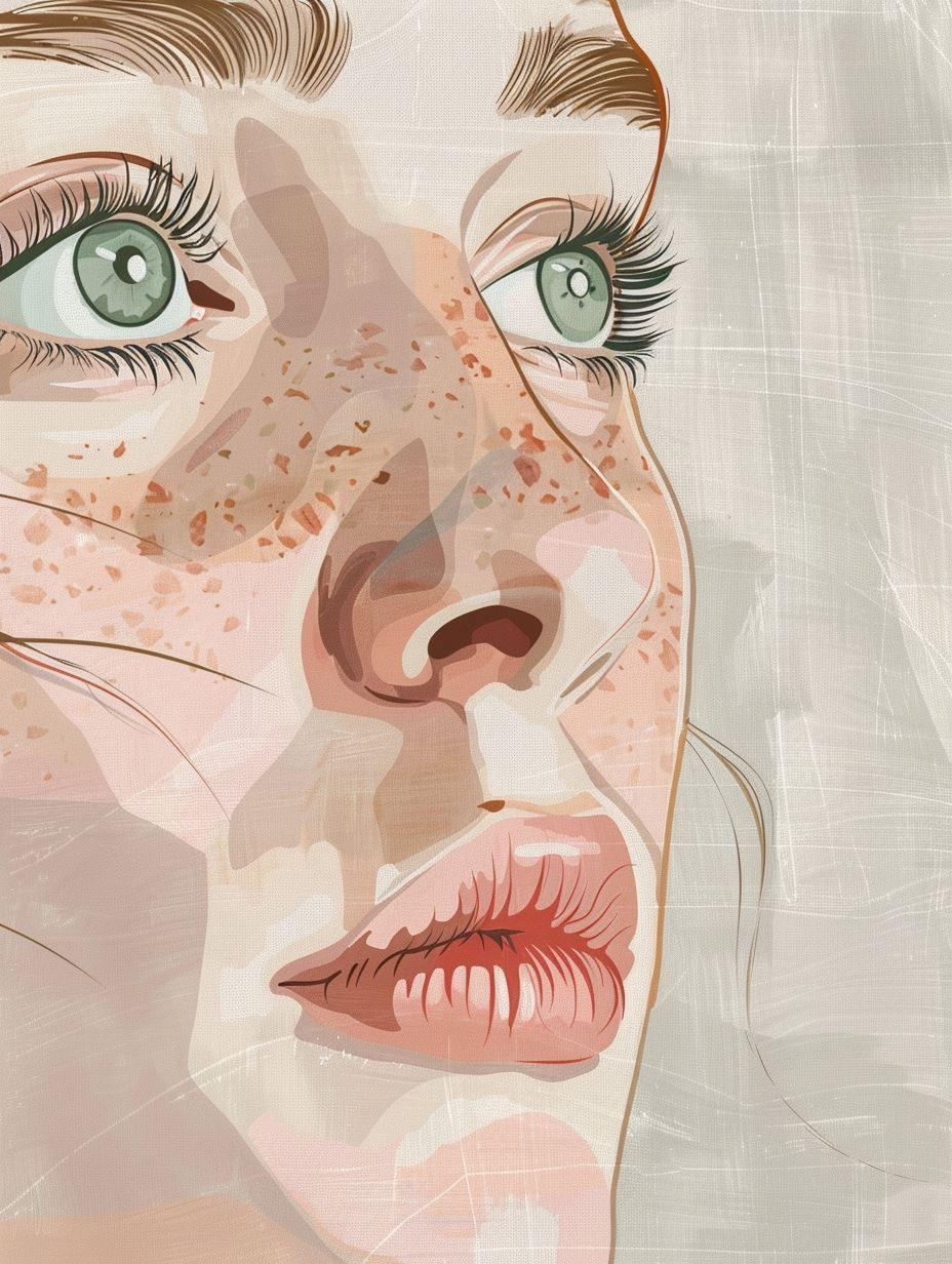 Ethereal Freckled Portrait Studies - Image 2