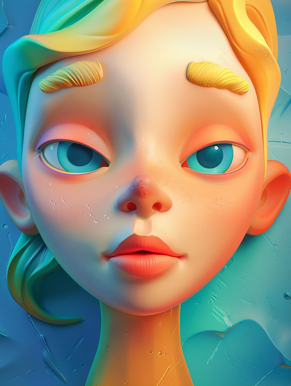 Whimsical Stylized Digital Portraits - Image 1
