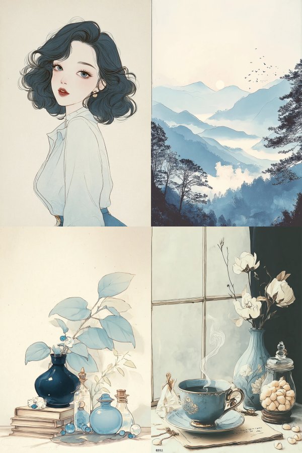 Ethereal Azure Muse