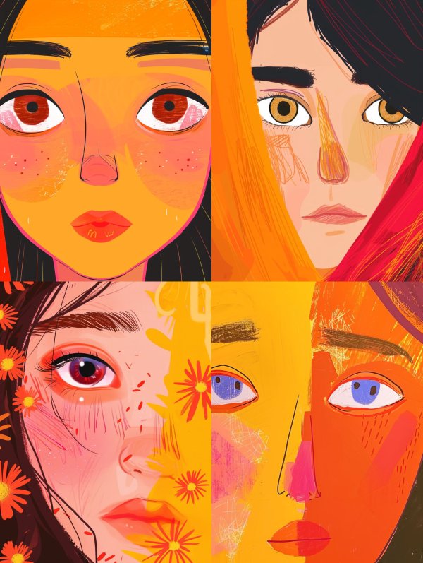 Vibrant Visions of Diverse Faces