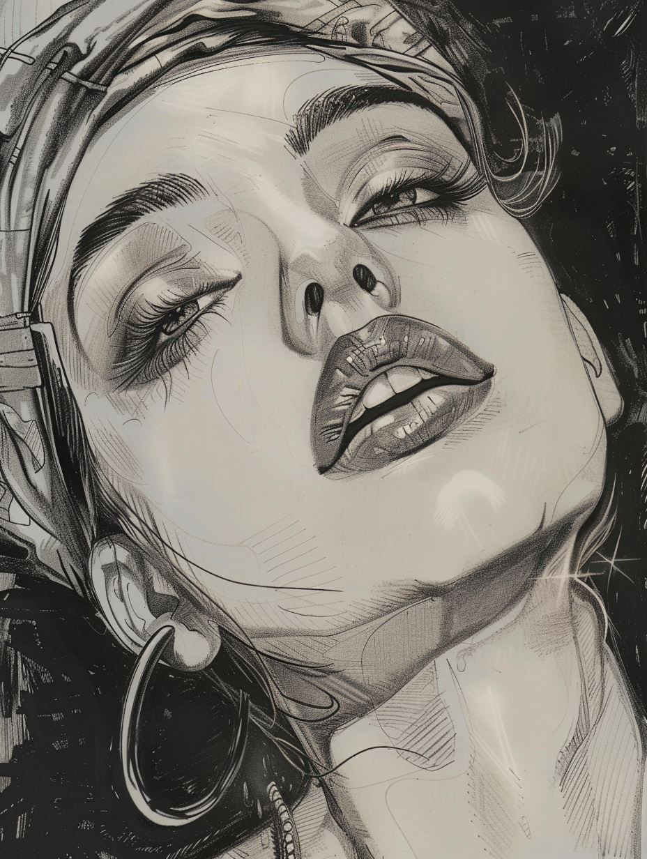 Noir Ink Ethereal Portrait - Image 4