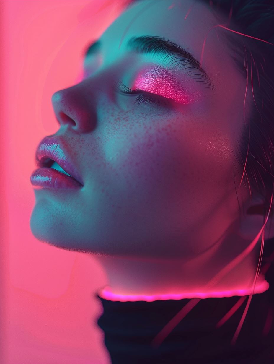 Neon Cyberpunk Ethereal Portraits - Image 3