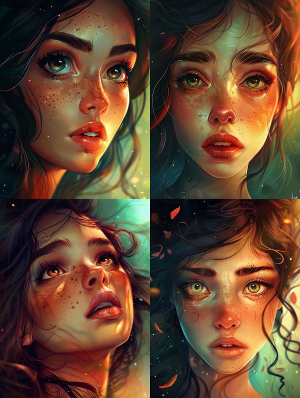 Ethereal Glow Digital Portraiture