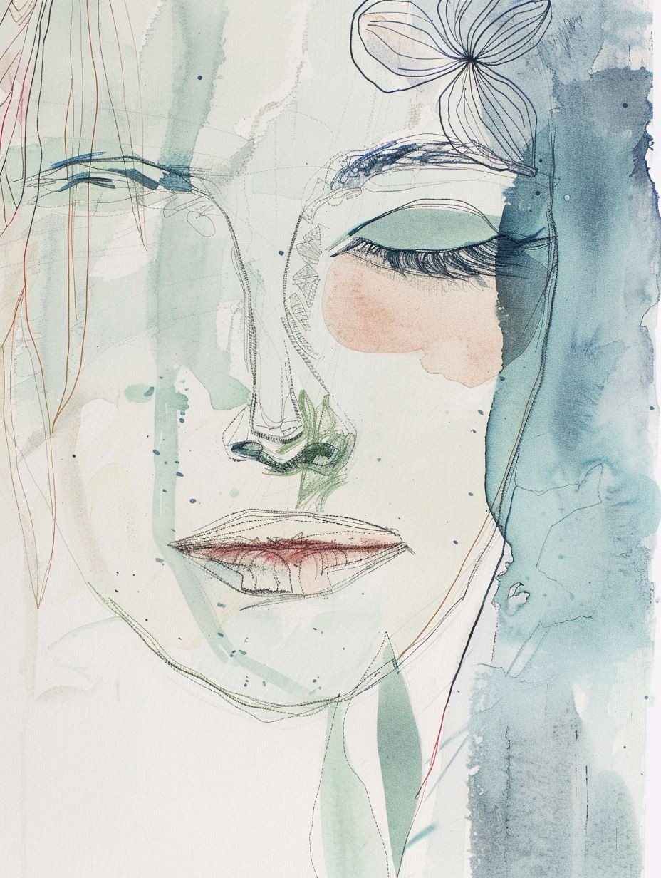 Ethereal Whispers in Watercolor - Image 1