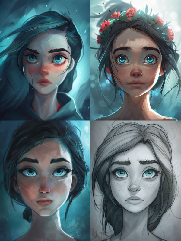 Ethereal Digital Portraits of a Mystical Girl