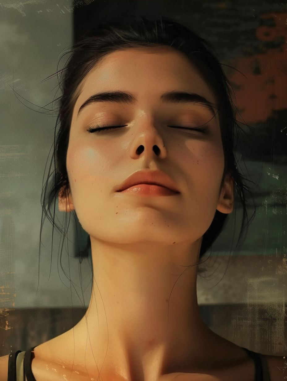 Serene Gazes: A Study of Feminine Grace - Image 3