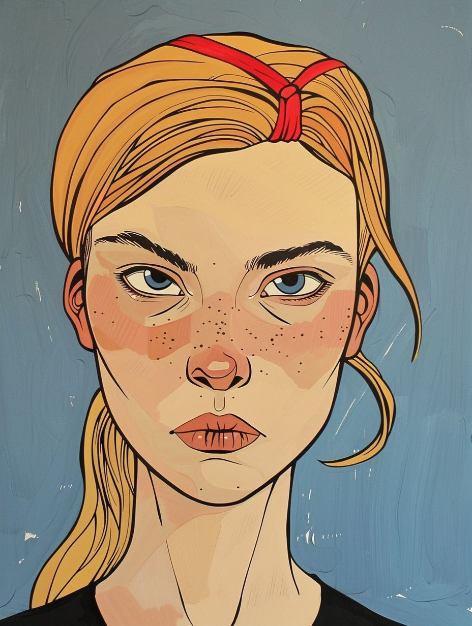 Emotional Portraits in Graphic Style - Image 2