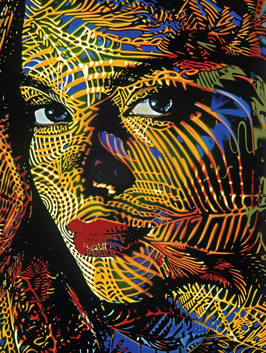 Psychedelic Tribal Portrait - Image 2