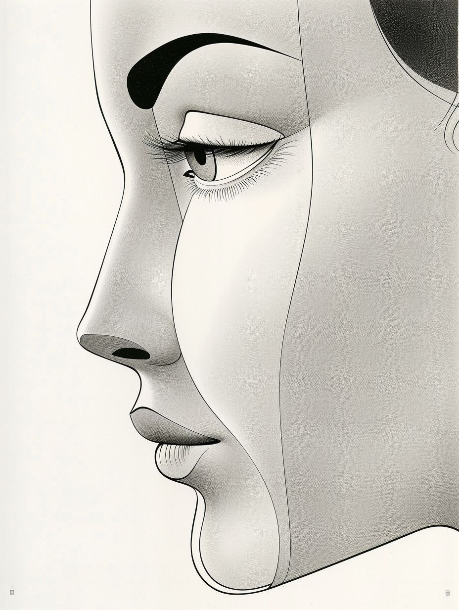 Minimalist Geometric Portrait Studies - Image 2
