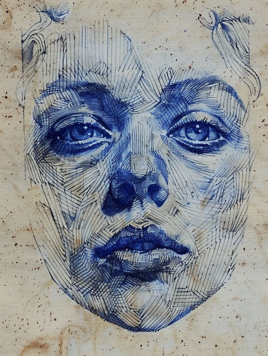 Surrealist Ink Portraits of Ethereal Women - Image 4