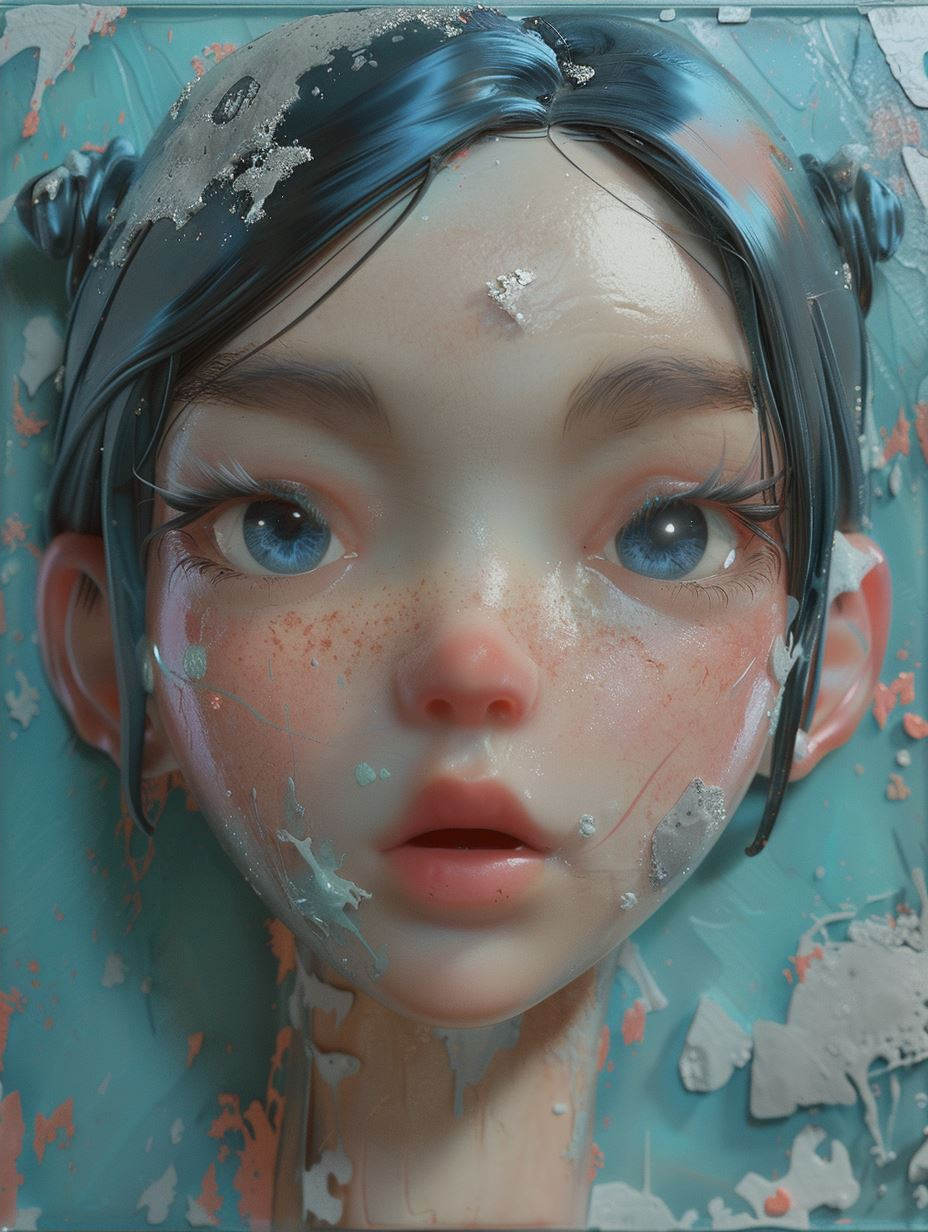 Ethereal Porcelain Spirit Portraits - Image 4