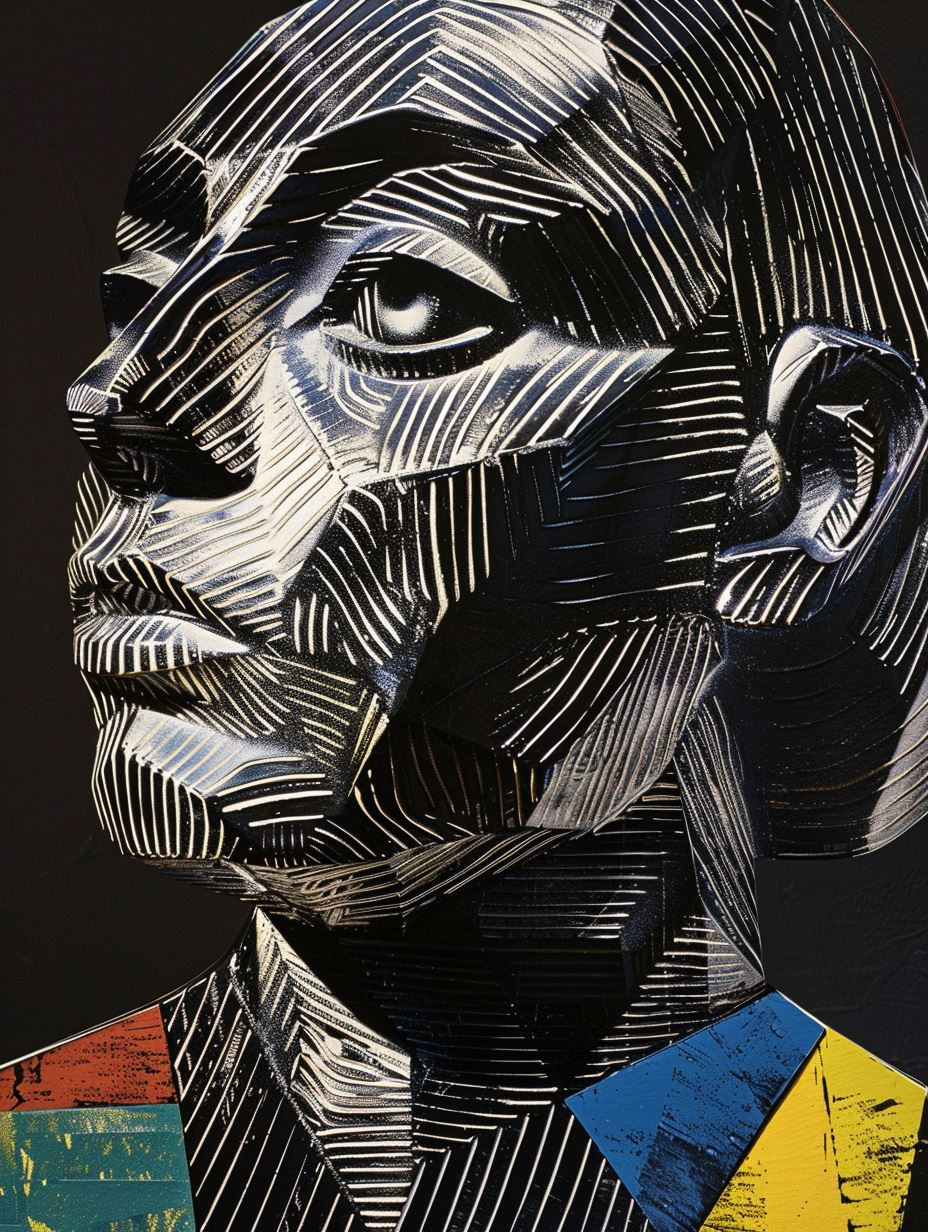 Fragmented Jungle Portrait Study - Image 3