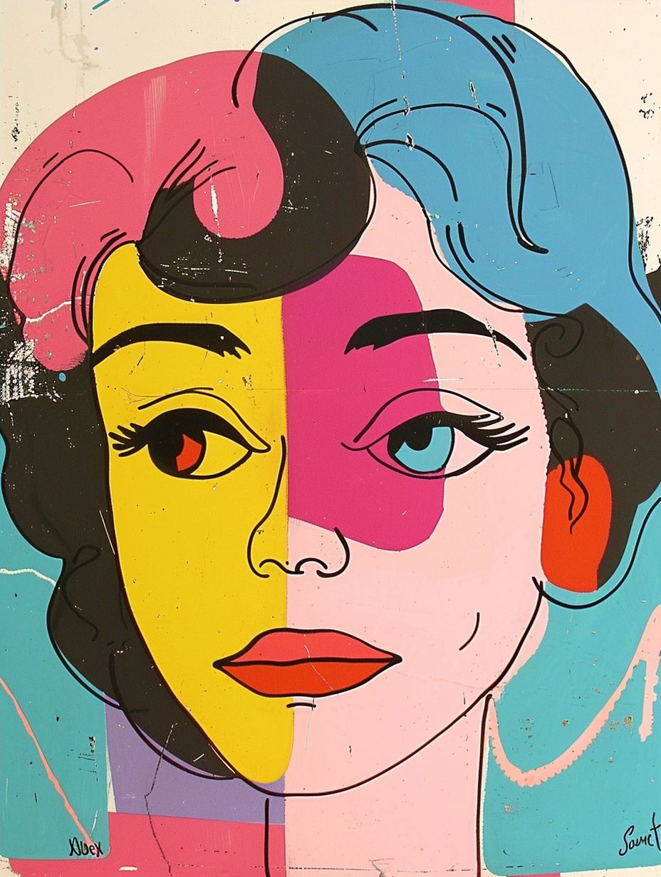 Vibrant Pop Art Female Portraits - Image 4