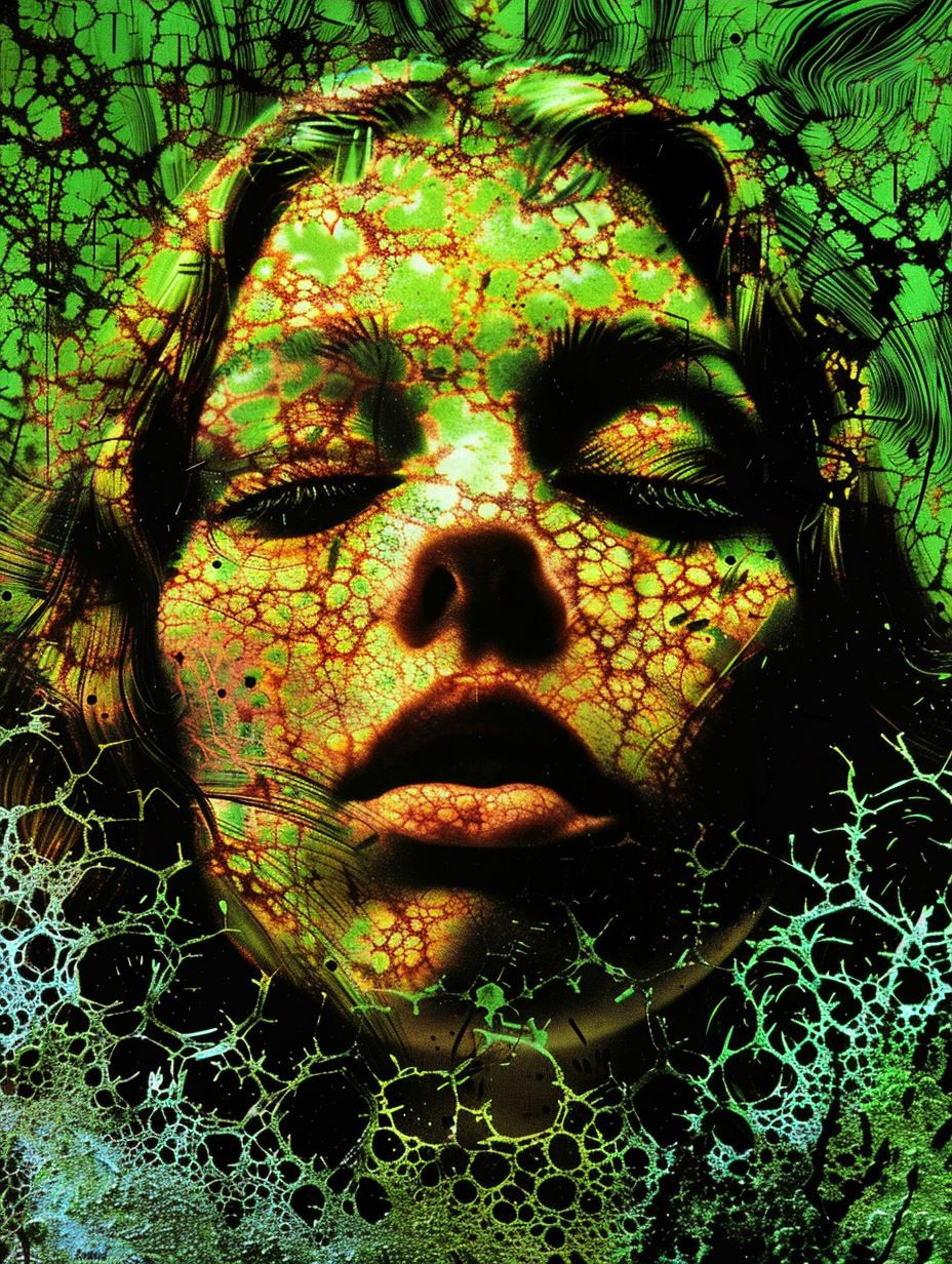 Cracked Neon Ethereal Portrait - Image 4