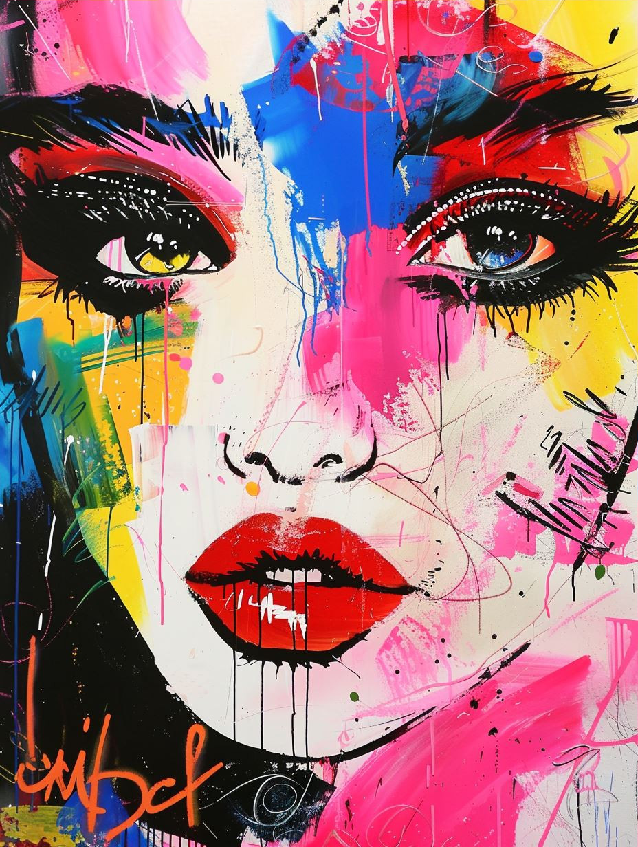 Vibrant Abstract Neon Portraits - Image 3