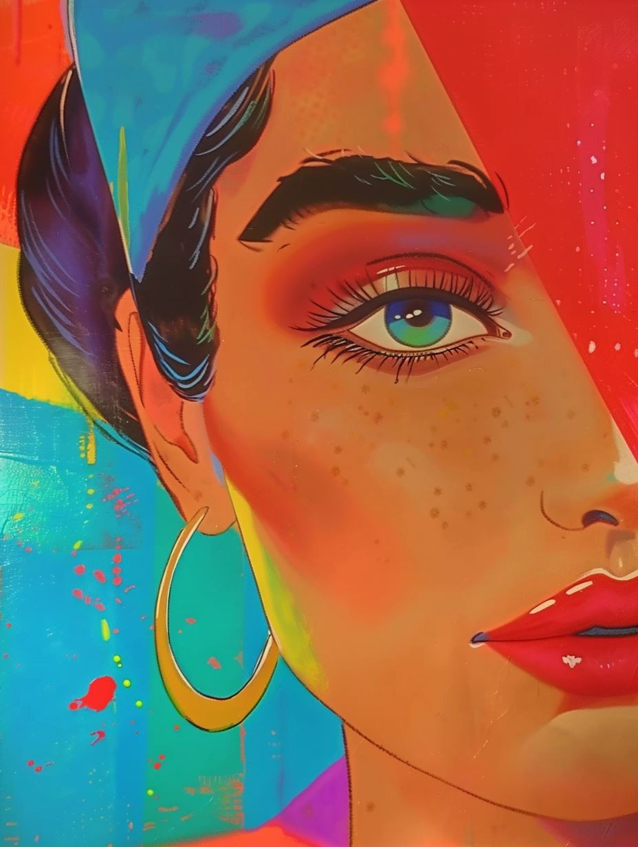 Vibrant Visions of Pop Art Beauty - Image 1