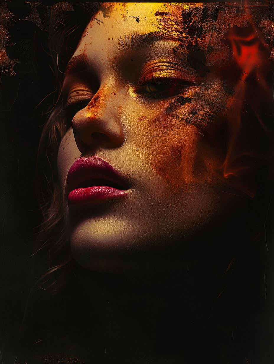 Ethereal Shadows of Floral Decay - Image 3