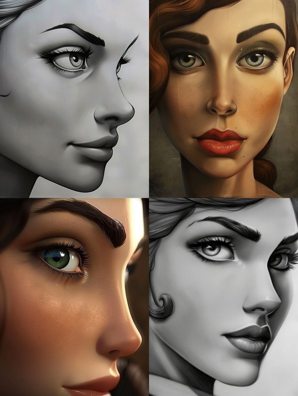 Digital Portraits of Feminine Grace