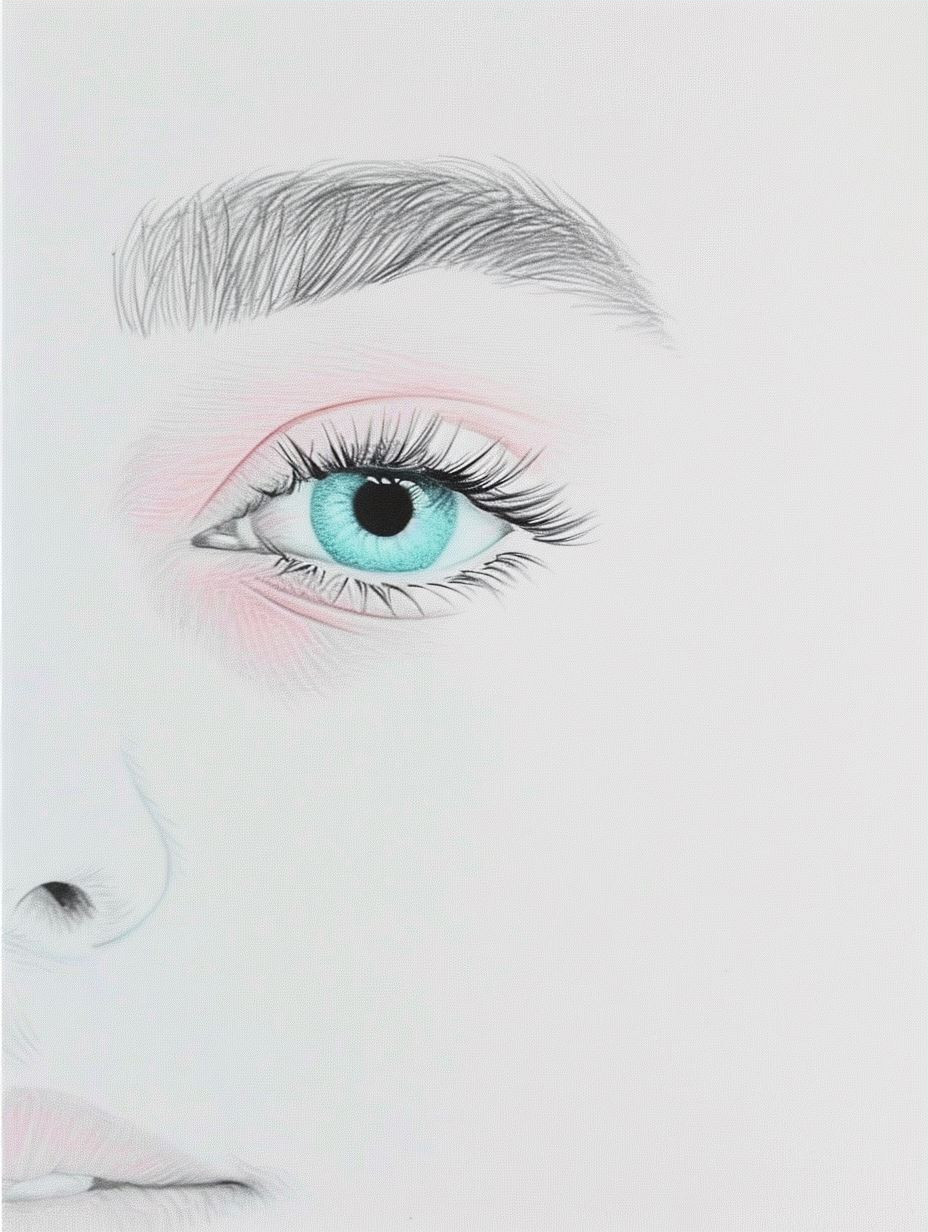 Ethereal Gazes in Pastel Hues - Image 3