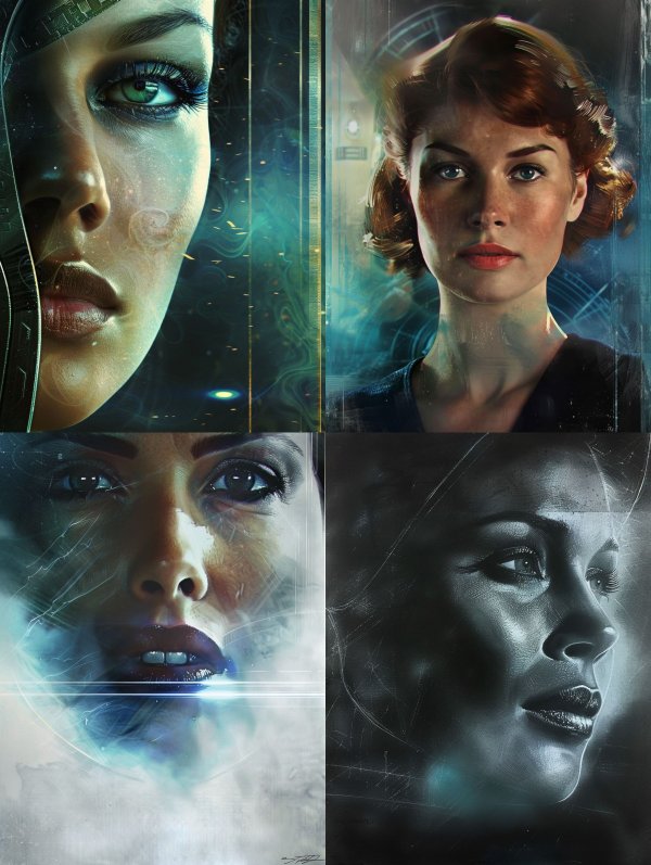 Digital Visions of Futuristic Women