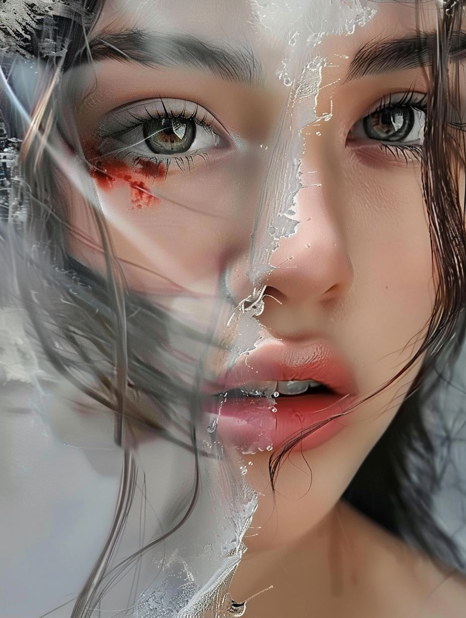 Liquid Gaze: Ethereal Beauty - Image 4