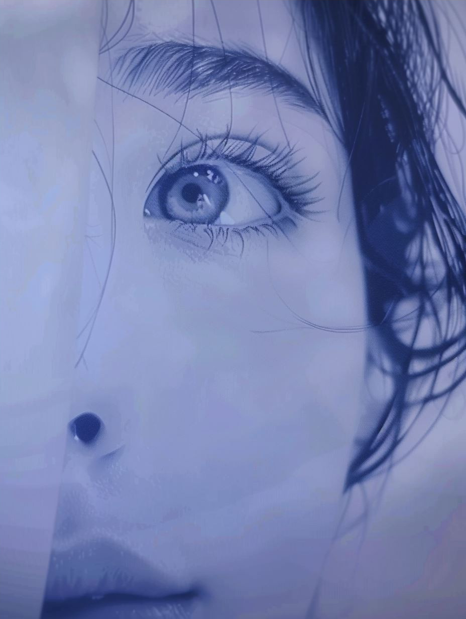 Ethereal Gaze of Blue Dreams - Image 4