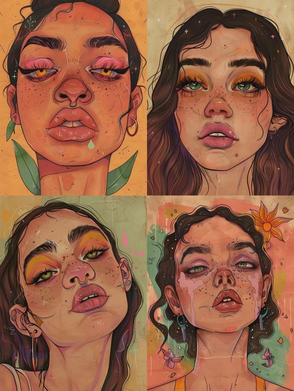 Ethereal Earthy Portrait Art
