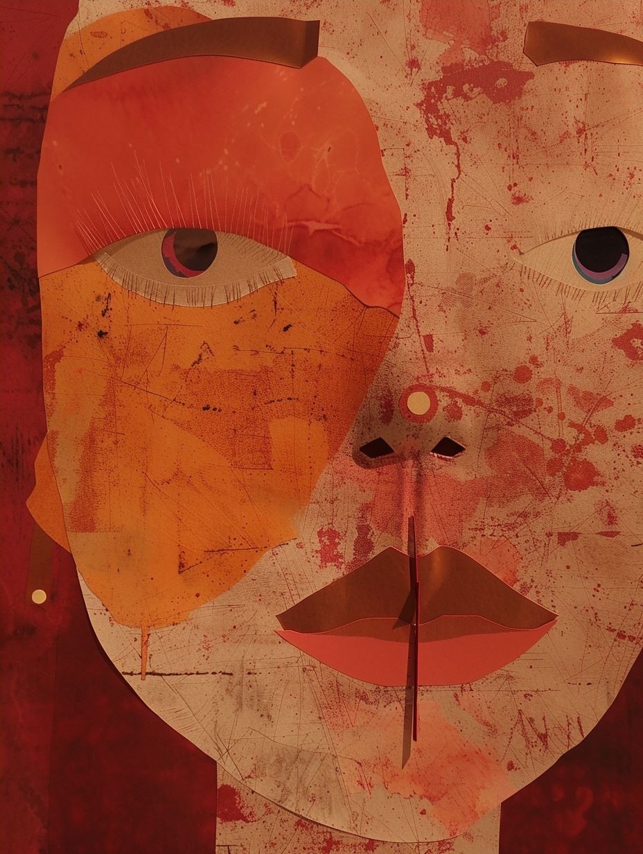 Fragmented Soul in Crimson Hue - Image 4