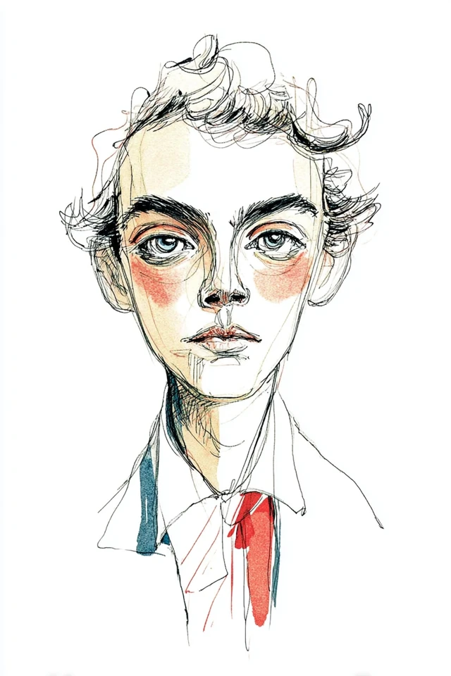 Sketchy Soul Portrait - Image 1