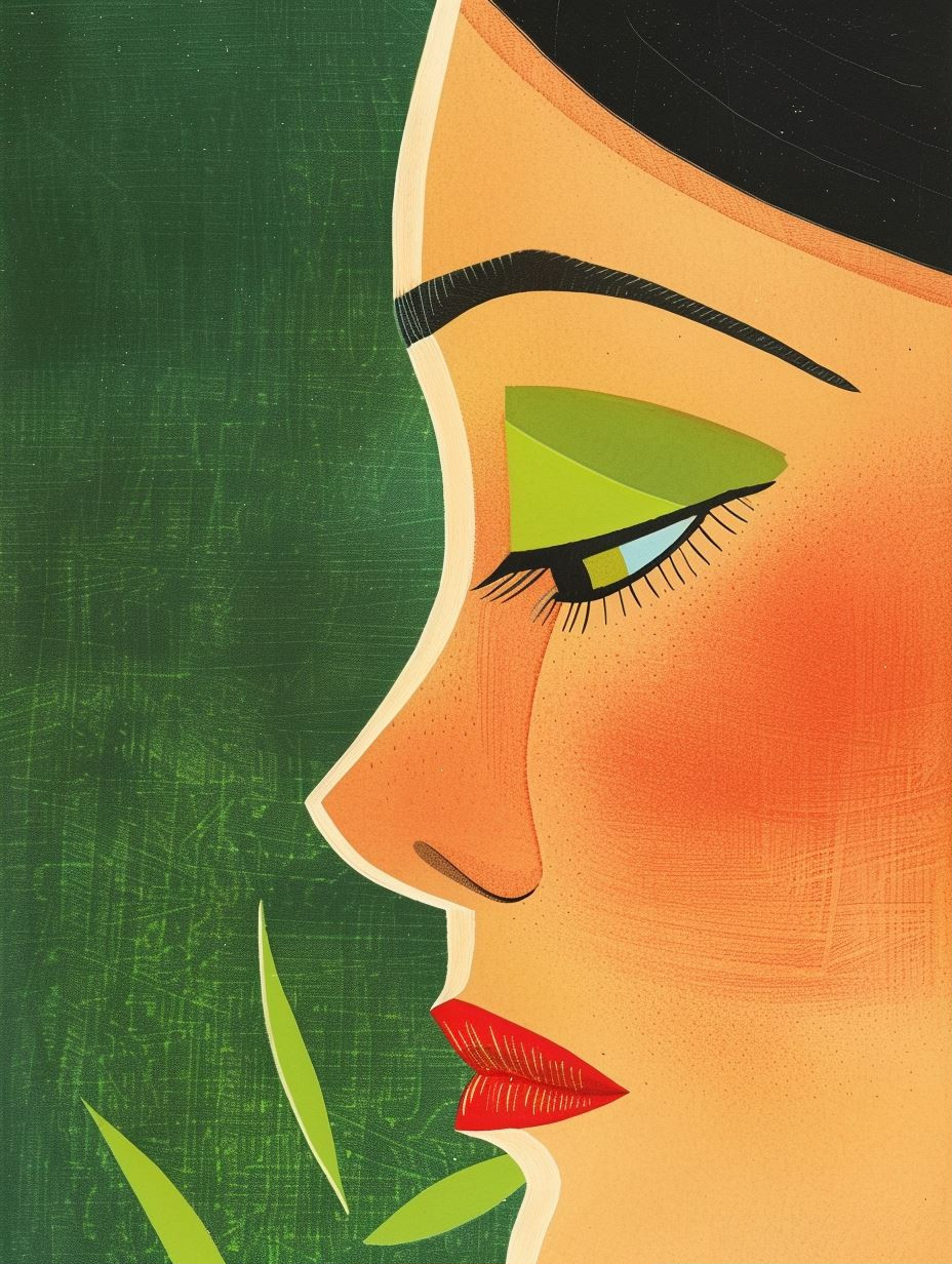 Modernist Asian Portrait Study