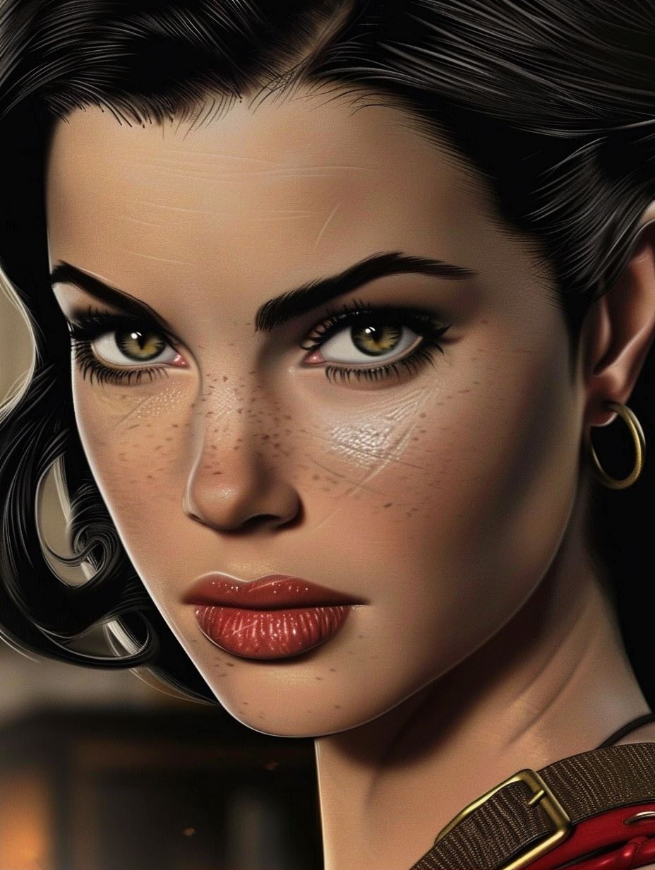Vintage Noir Cinematic Portrait - Image 2