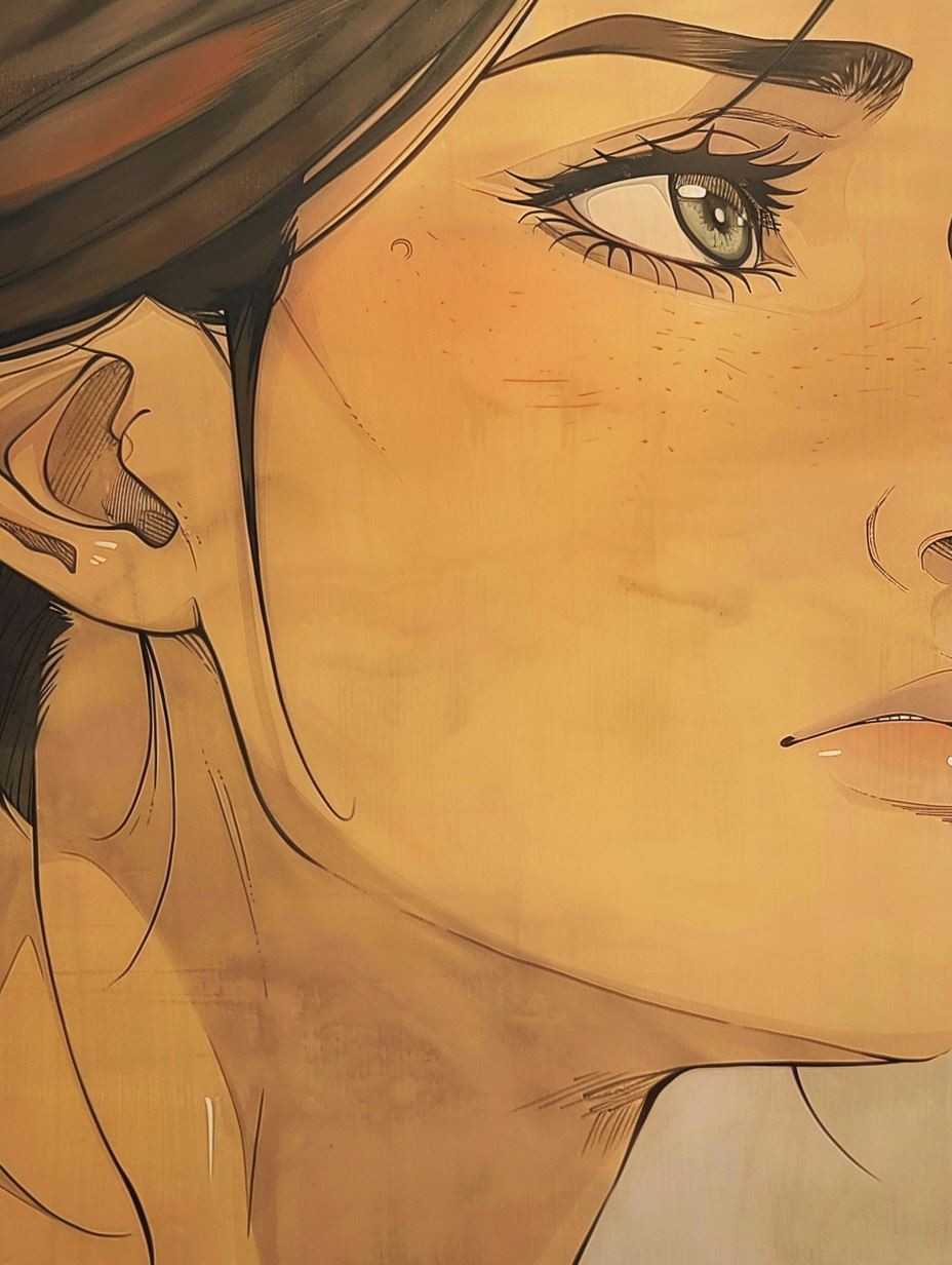Warm Amber Gaze Portraits - Image 3