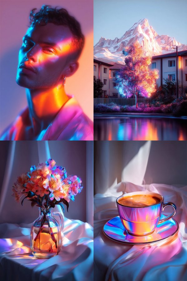 Prismatic Dreams in Neon Light