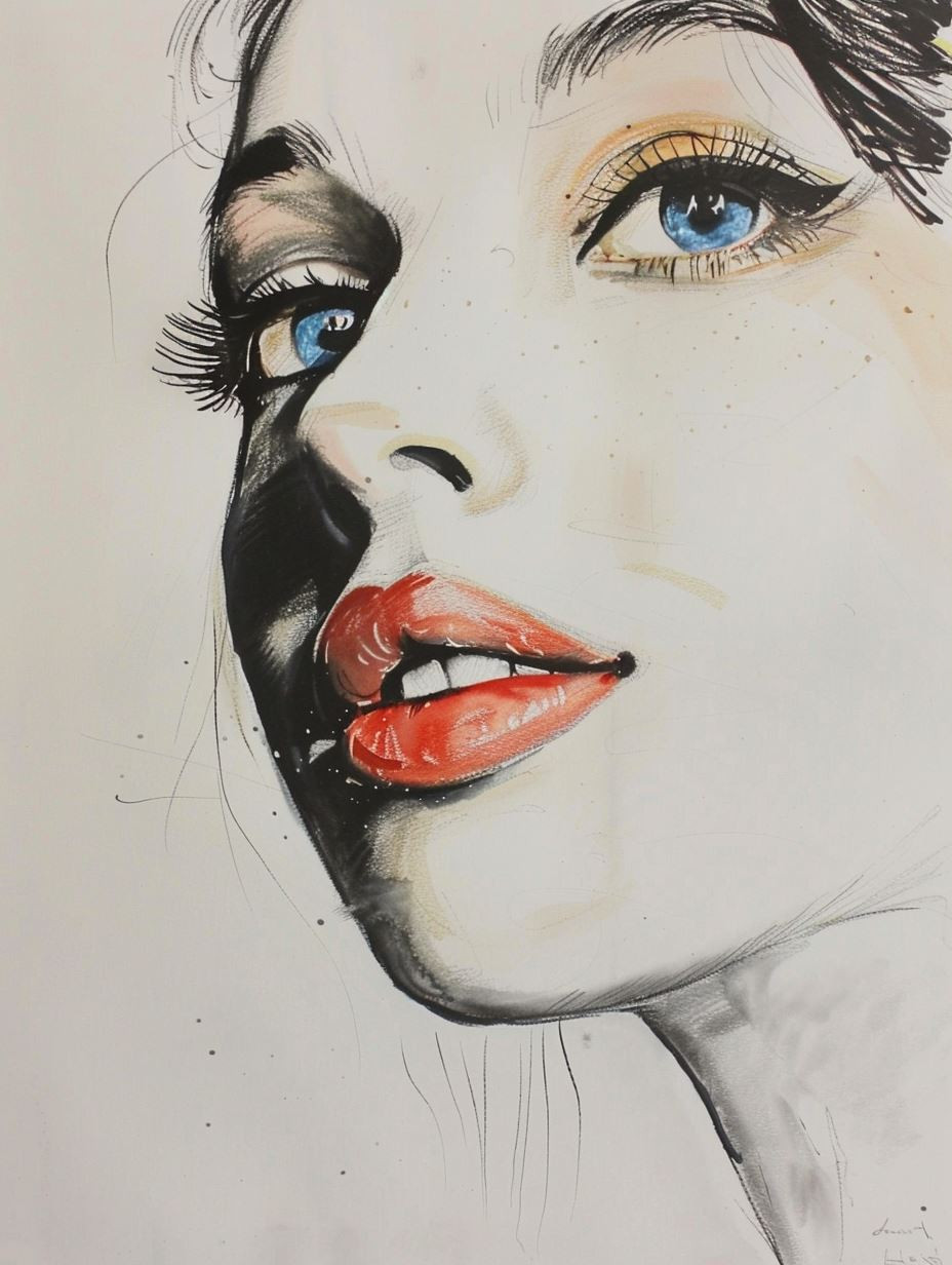 Crimson Whisper Sketch - Image 3