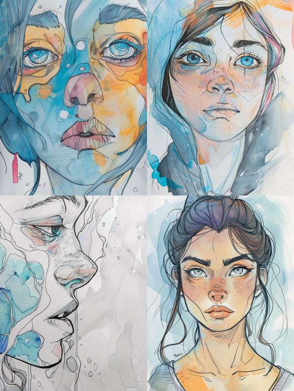 Ethereal Visions in Watercolor