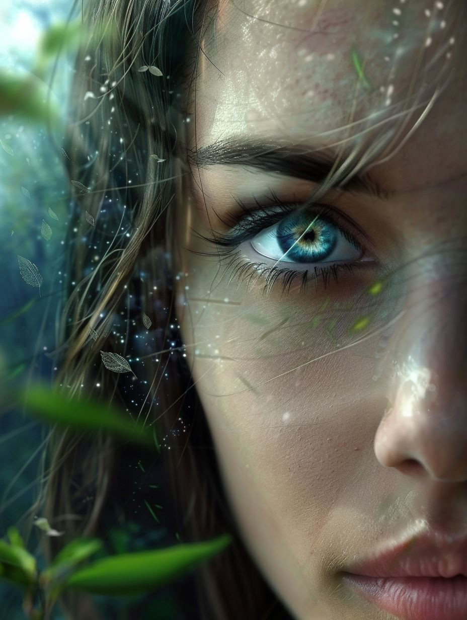 Nature's Gaze: A Surreal Fusion - Image 1
