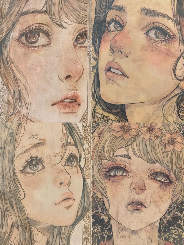 Ethereal Pencil Portrait Studies