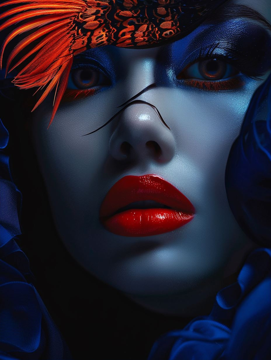 Mystic Crimson and Cobalt Portraits - Image 2