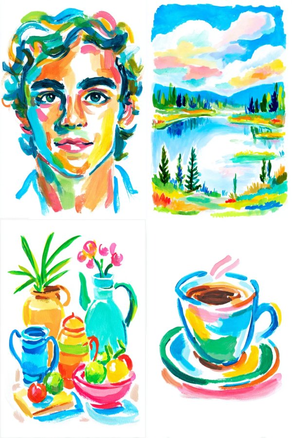 Vibrant Spectrum Art Collection
