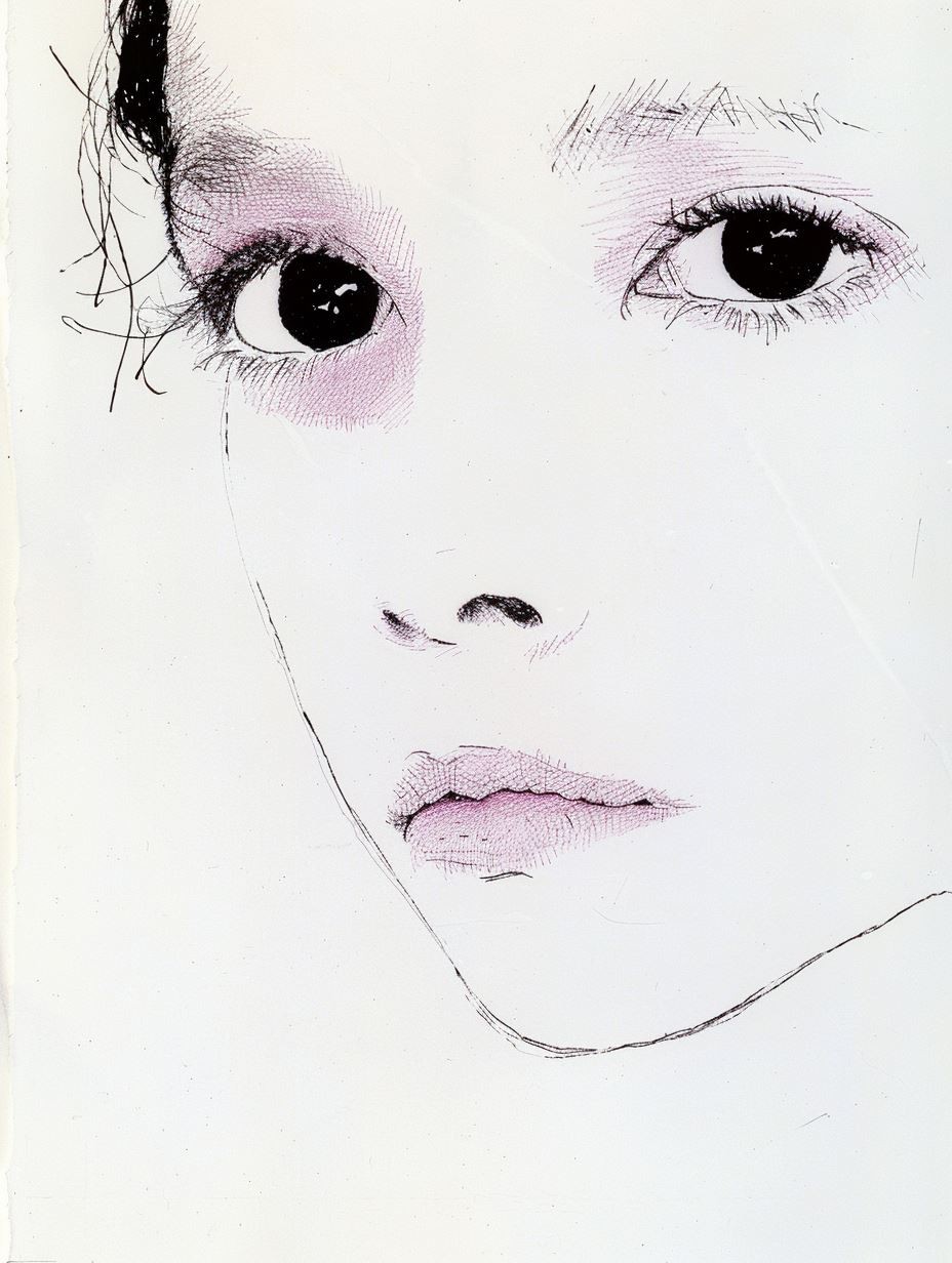 Ethereal Ink Portrait Study - Image 3